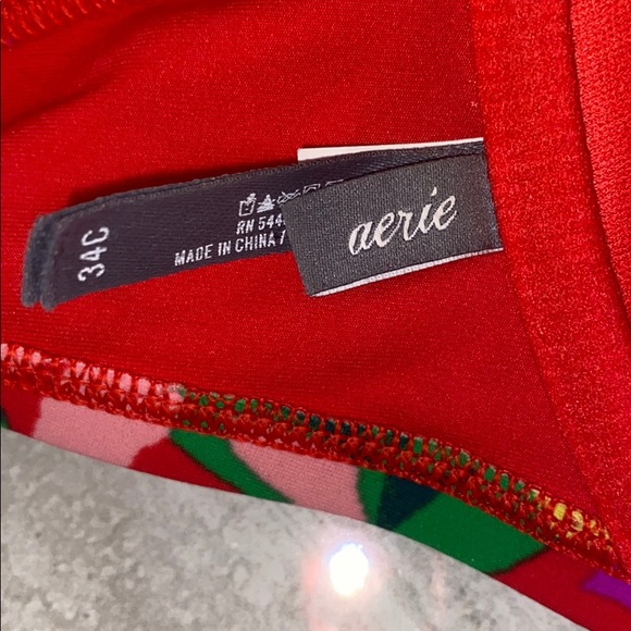 Aerie Blakely floral bikini top 34C - Picture 4 of 8